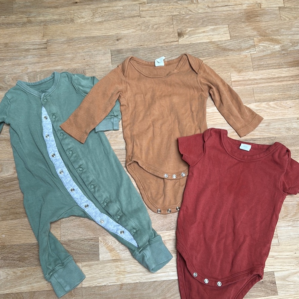Colored ORGANICS Onesies!